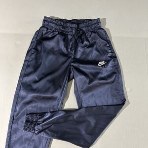 Nike Air, Blue Satin Jogger Track Pants, sz XS, Streetwear, Sportswear